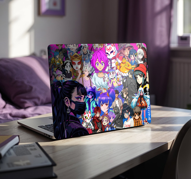 Laptop Aufkleber anime-charaktere - TenStickers
