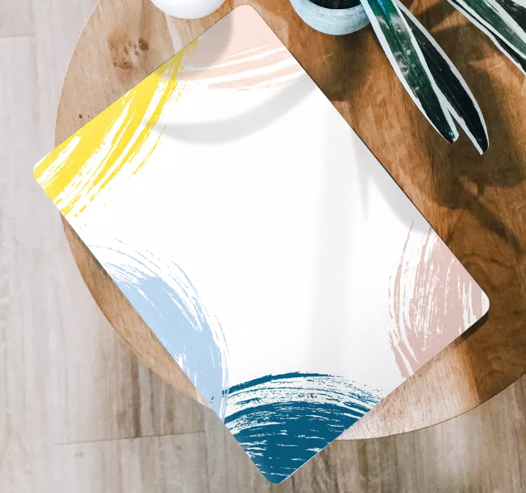 Laptop Aufkleber bunte pinselstriche - TenStickers