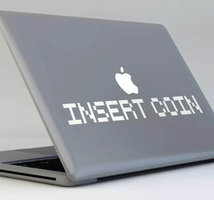 Laptop Sticker Insert Coin - TenStickers