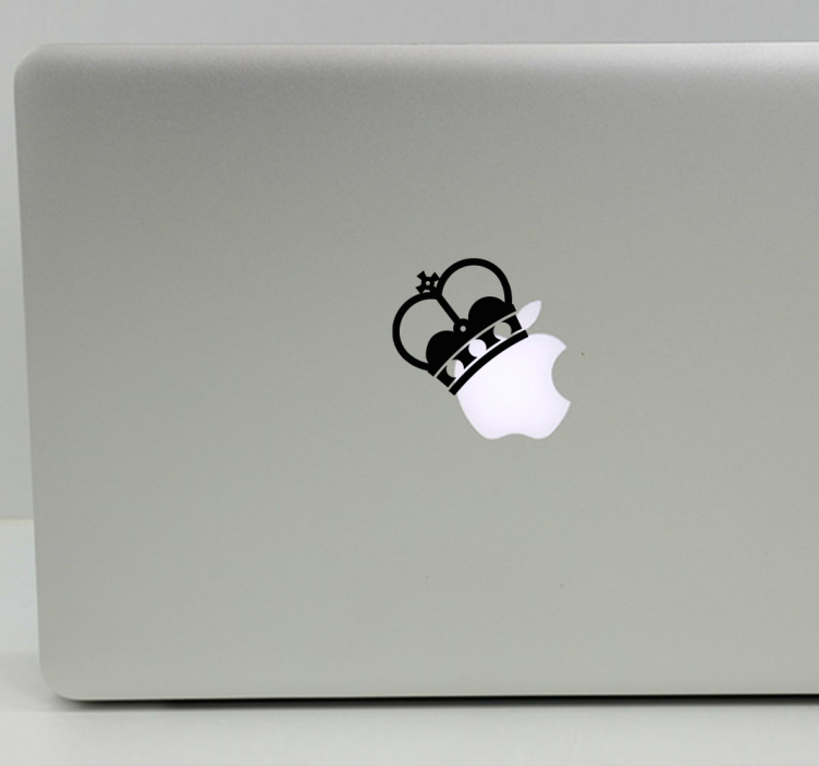 Laptop Aufkleber Krone für MacBook - TenStickers