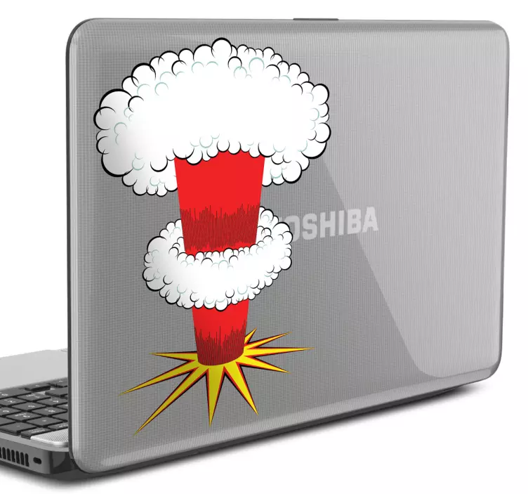 Laptop Sticker Nuklear-Explosion - TenStickers