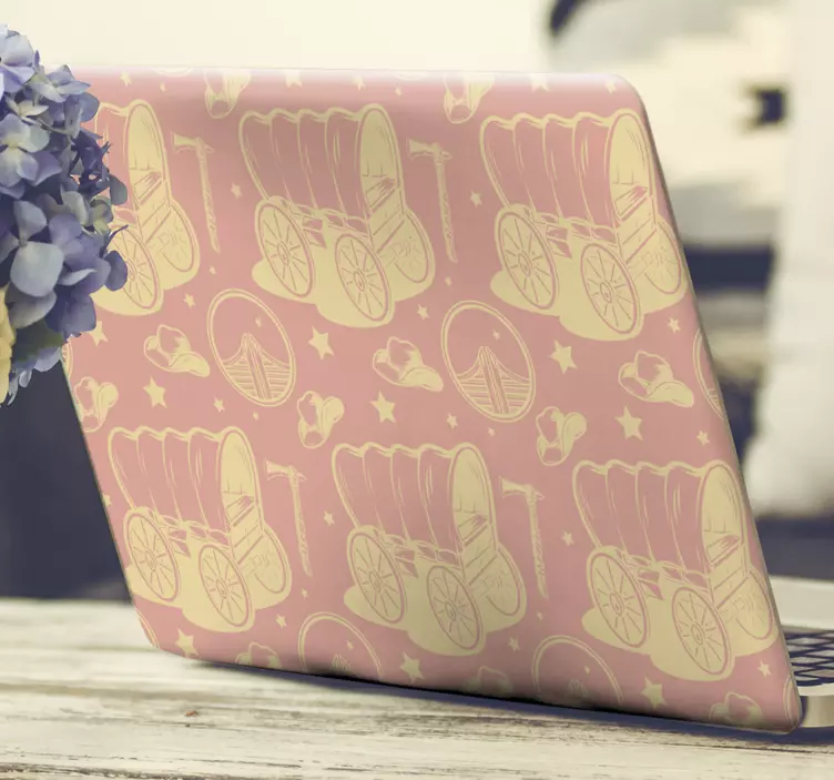 Laptop Aufkleber süße kinderwagen - TenStickers