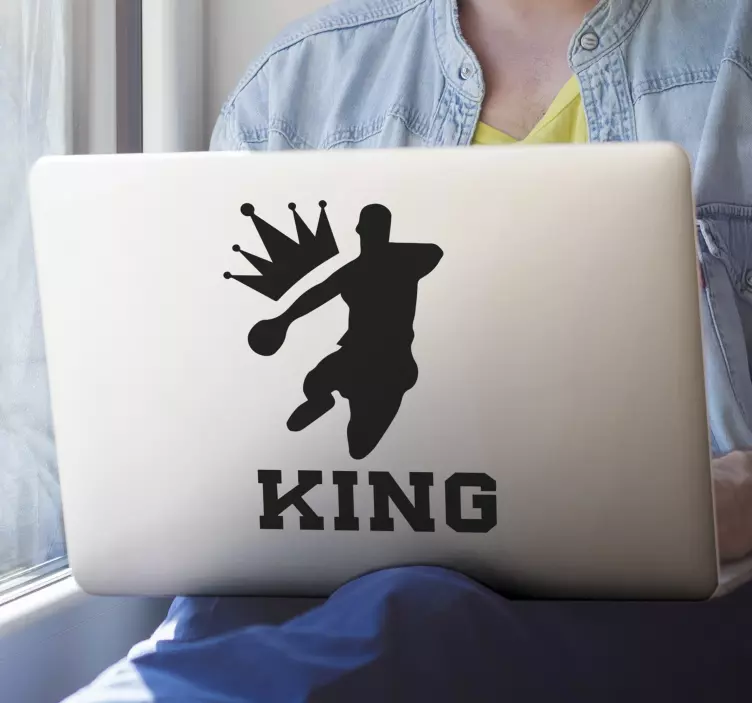 Laptop Sticker king baller-bewegung - TenStickers