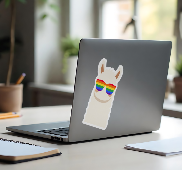 Laptop Sticker lgbt-lama - TenStickers