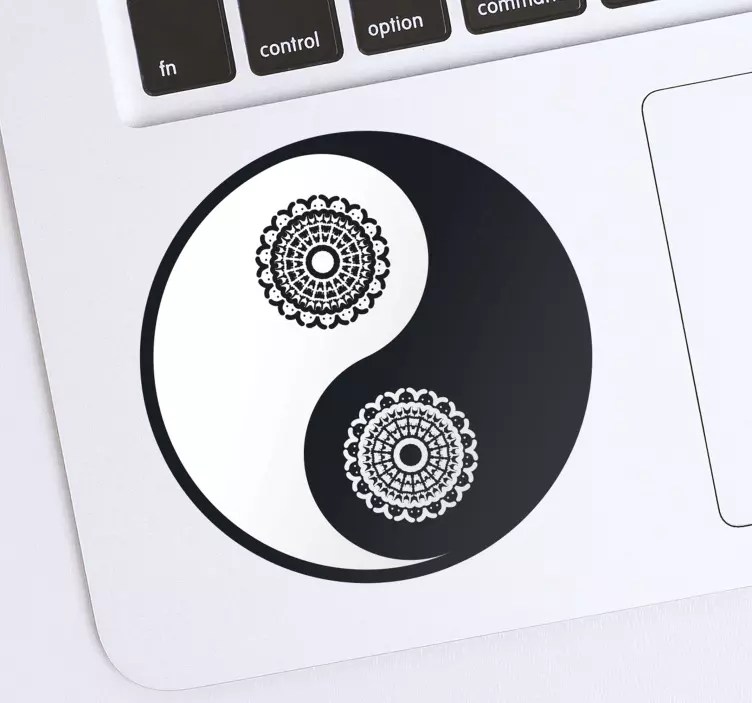 Laptop Sticker yin-yang-motiv - TenStickers