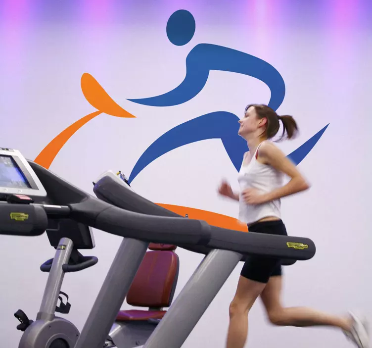 Laufband Sport Wandtattoo - TenStickers