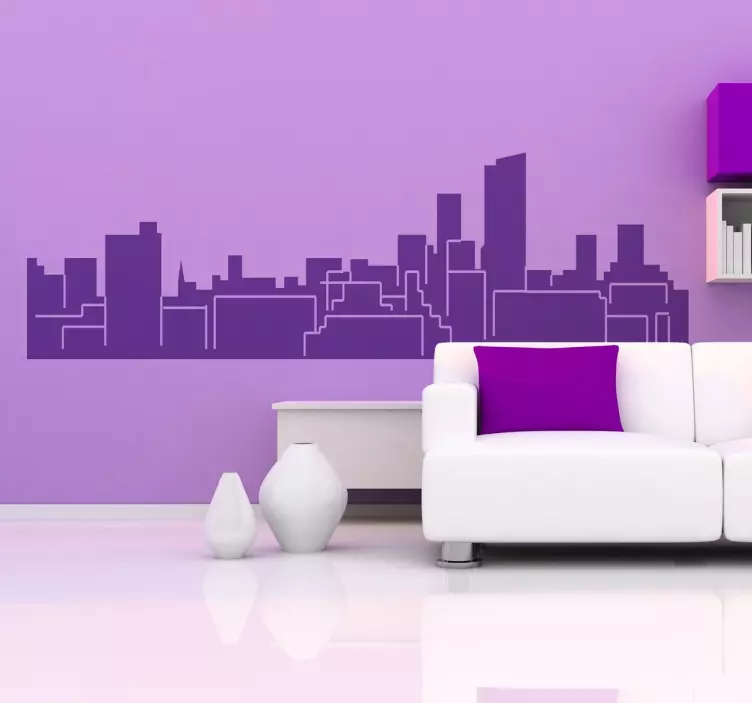 Leeds Skyline Wandtattoo - TenStickers