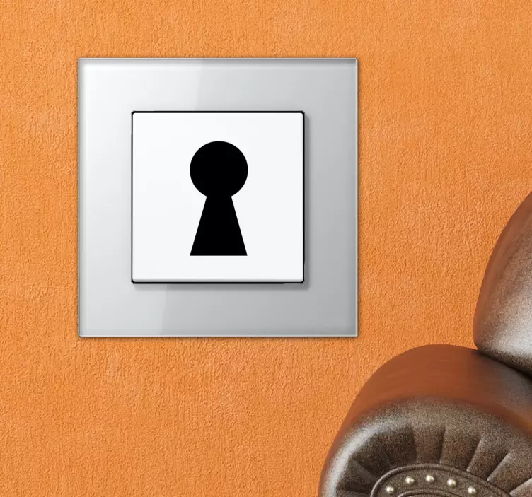 Lichtschalter Aufkleber Schlüsselloch - TenStickers