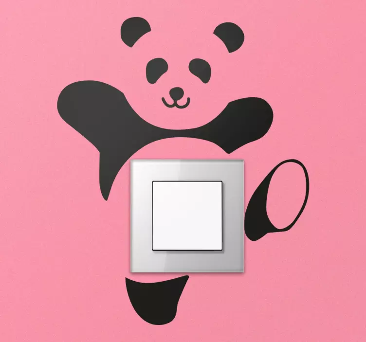 Lichtschalter Sticker Panda - TenStickers