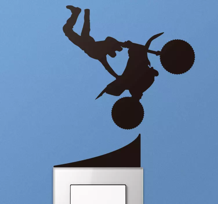 Wandtattoo Lichtschalter Motocross-schalter - TenStickers