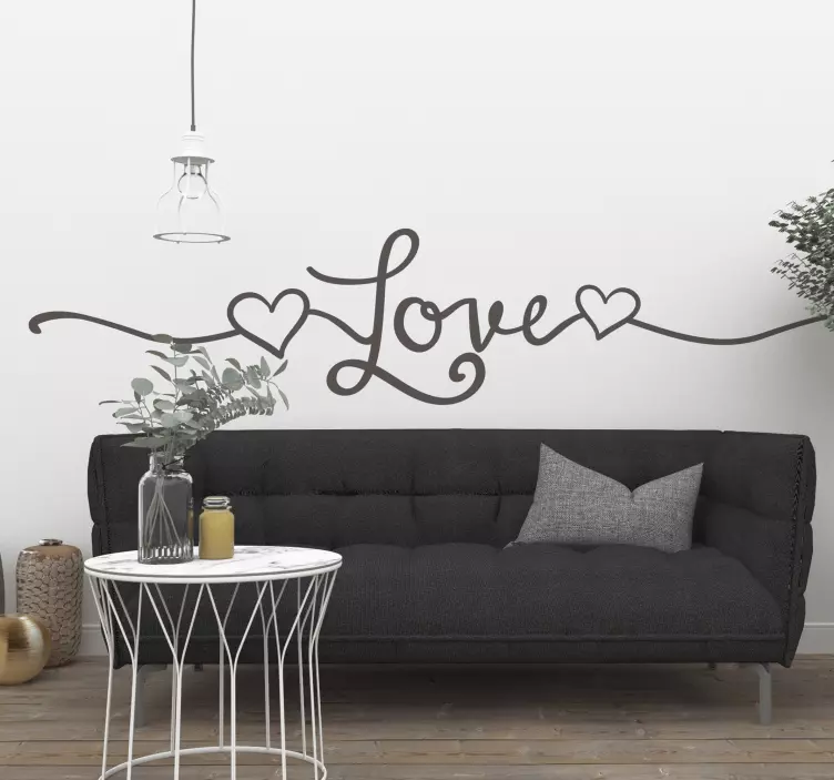 Liebe Sticker stylisches love-wall-statement - TenStickers