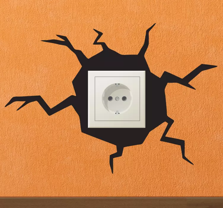 Loch Lichtschalter Aufkleber - TenStickers