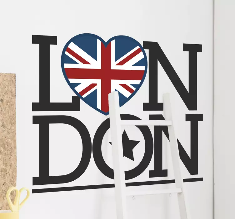 Wandtattoo London London herz - TenStickers
