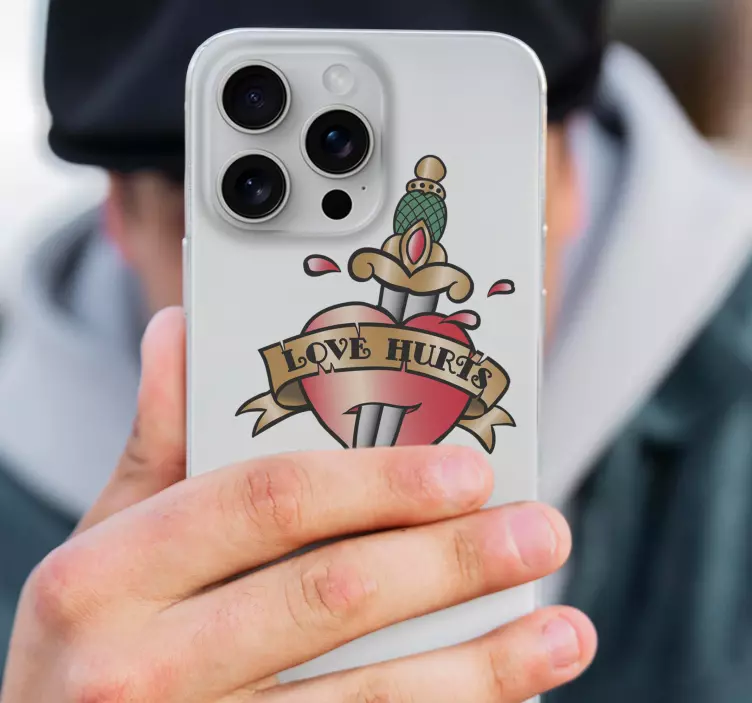 Love hurts Tattoo Aufkleber - TenStickers