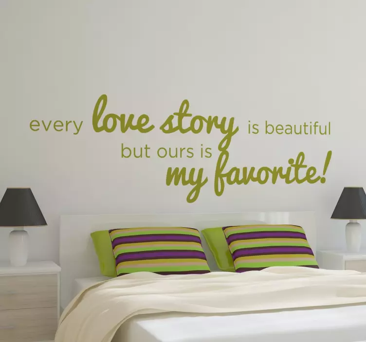 Love story Wandtattoo - TenStickers