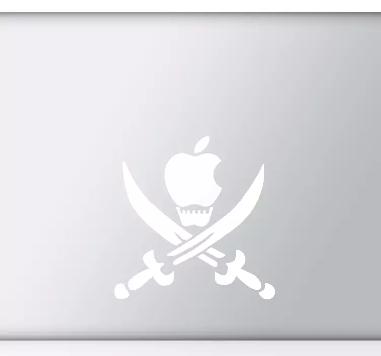 Mac Book Aufkleber Totenkopf - TenStickers