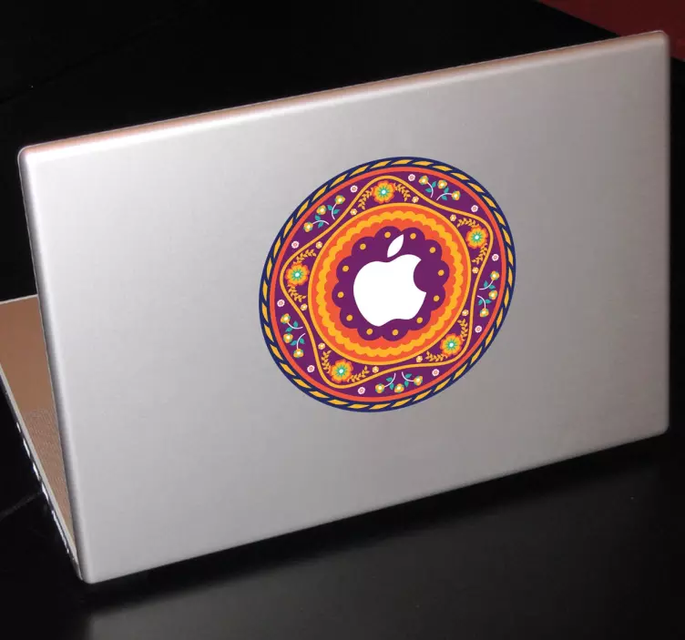 Macbook aufkleber Mandala - TenStickers