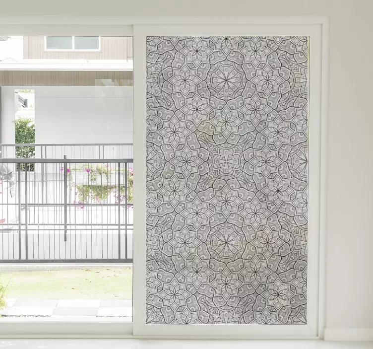 Mesmorisierender mandala-Wandtattoo Fenster - TenStickers