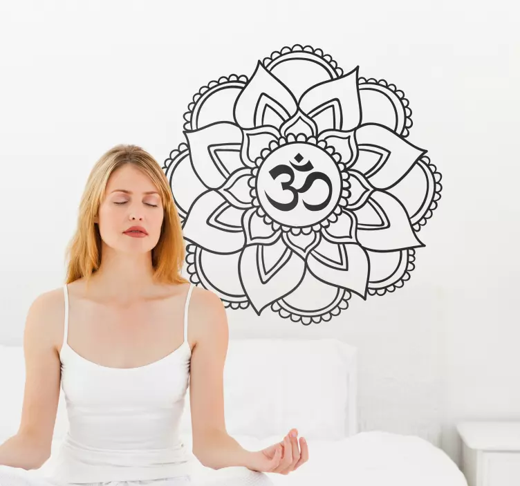 Mandala Yoga Shala Wandaufkleber - TenStickers