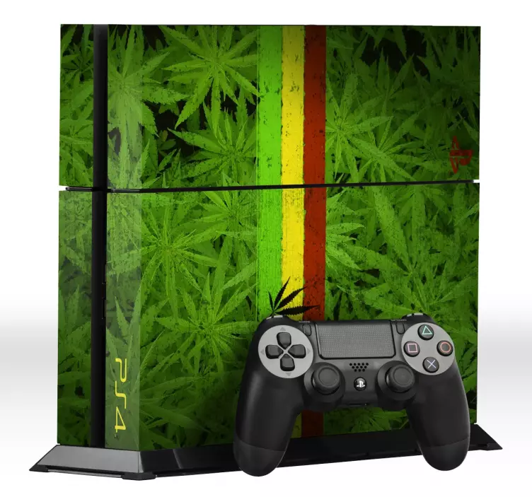Marihuana Playstation Aufkleber - TenStickers