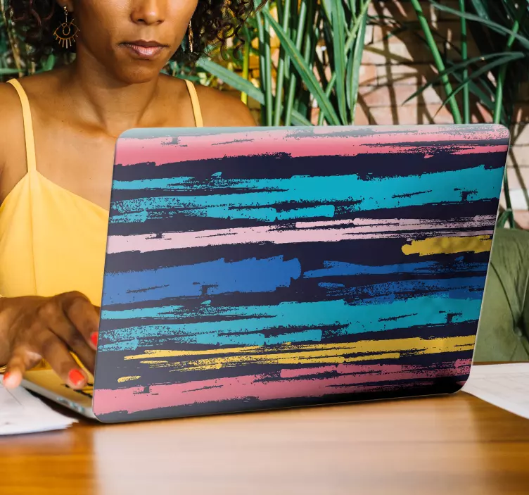 Minimalistische Malerei Dekoration Laptop Aufkleber - TenStickers