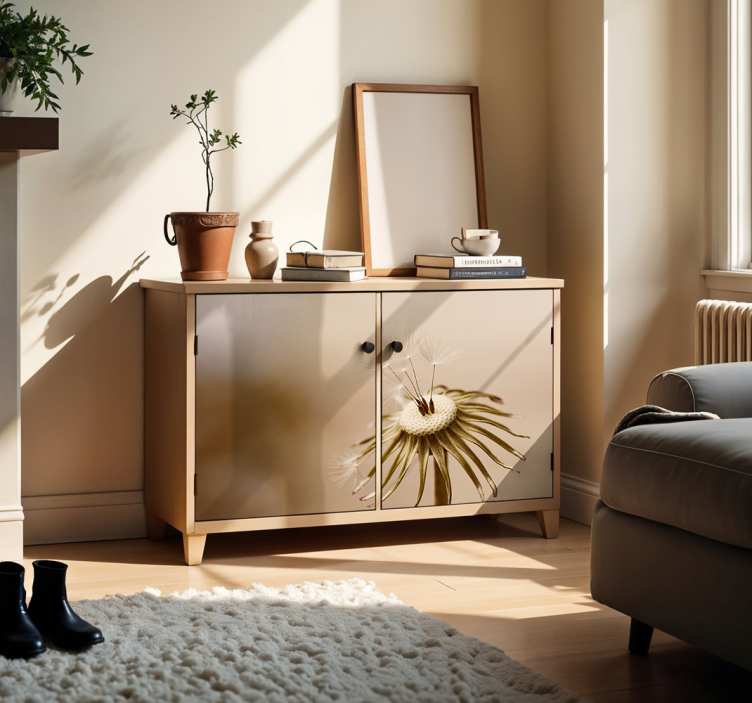 Möbelfolie beige löwenzahn - TenStickers