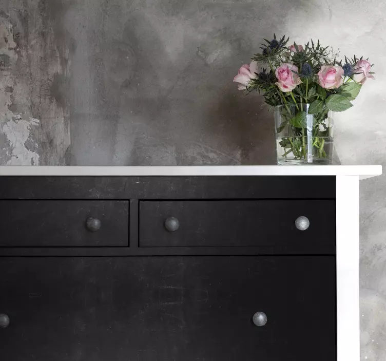 Möbelfolie elegante schwarze truhe - TenStickers