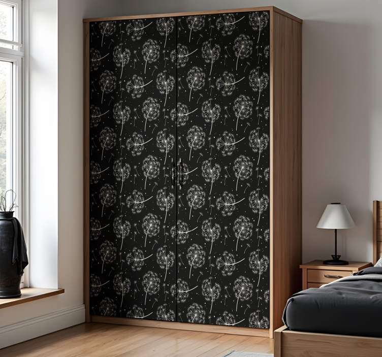 Möbelfolie fliegende löwenzahn - TenStickers