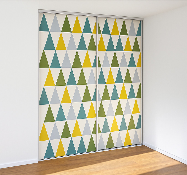 Möbelfolie minimalistische dreiecke - TenStickers