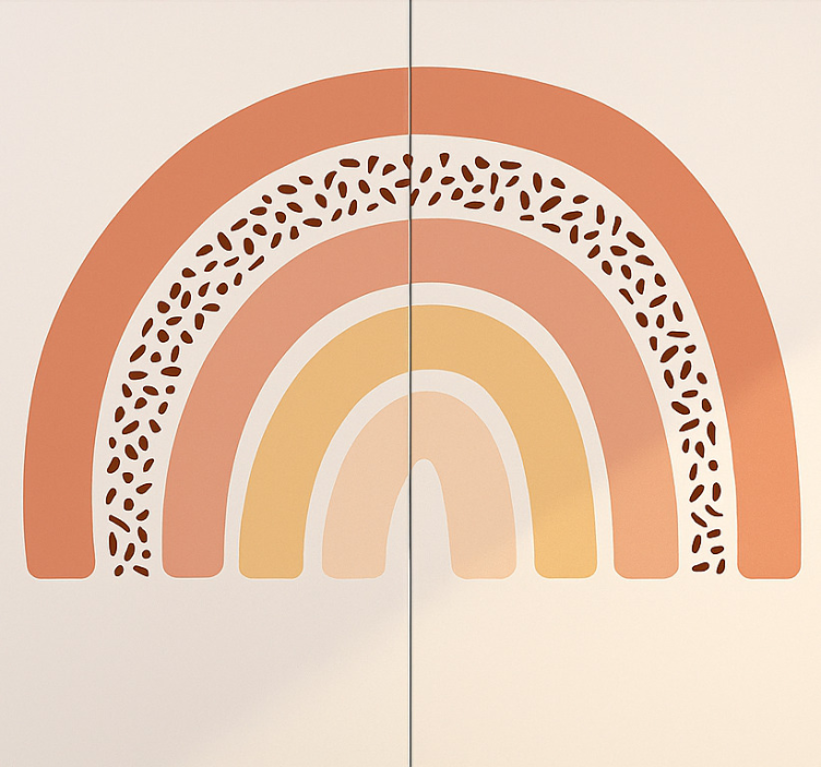 Möbelfolie paster halber regenbogen - TenStickers