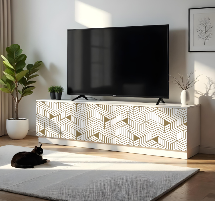 Möbelfolie skandinavische 3d-würfel - TenStickers