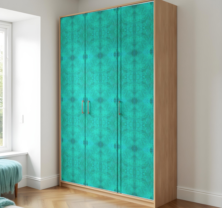 Möbelfolie türkisfarbenes texturmuster - TenStickers