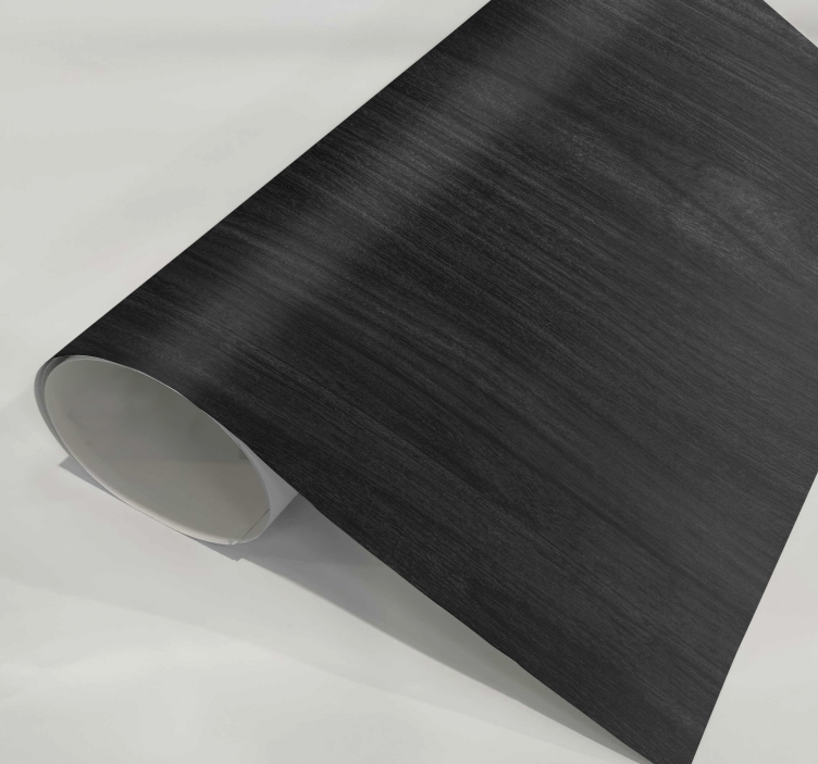 Möbelfolie schwarzes Holz - TenStickers