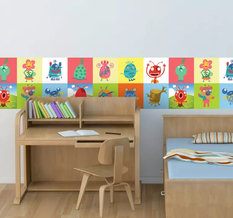 Monster Kinderzimmer Bordüre - TenStickers