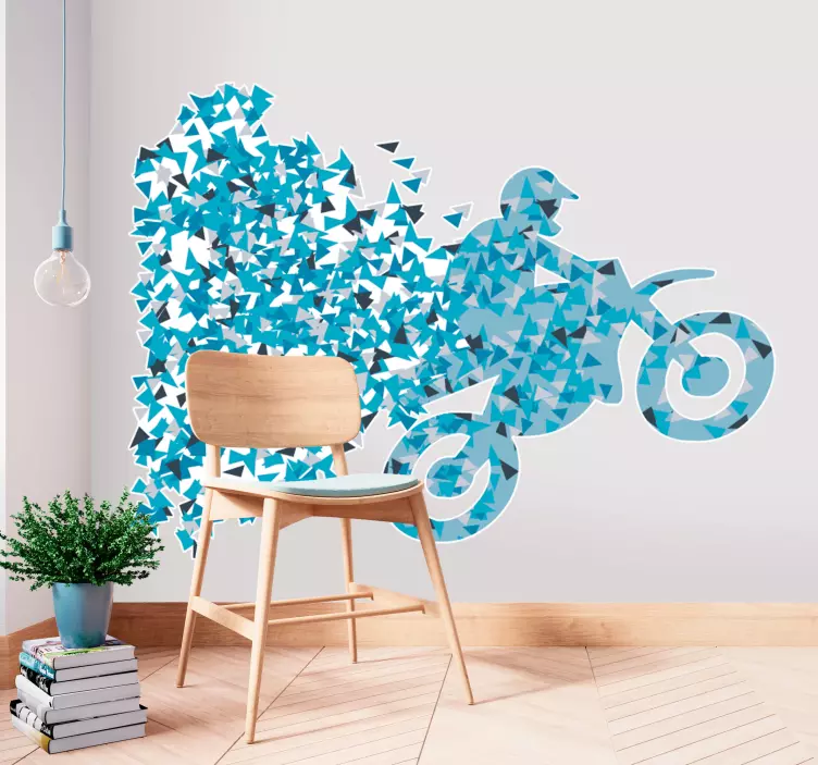 Motorcrossfahrer Wandtattoo - TenStickers