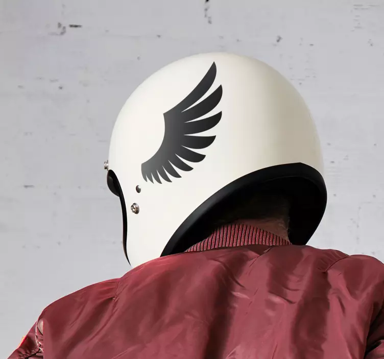 Motorrad Aufkleber Helm Flügel - TenStickers
