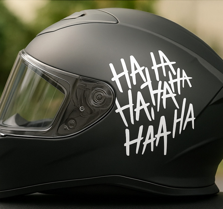 Motorrad Aufkleber lachen sie einfarbiges design - TenStickers