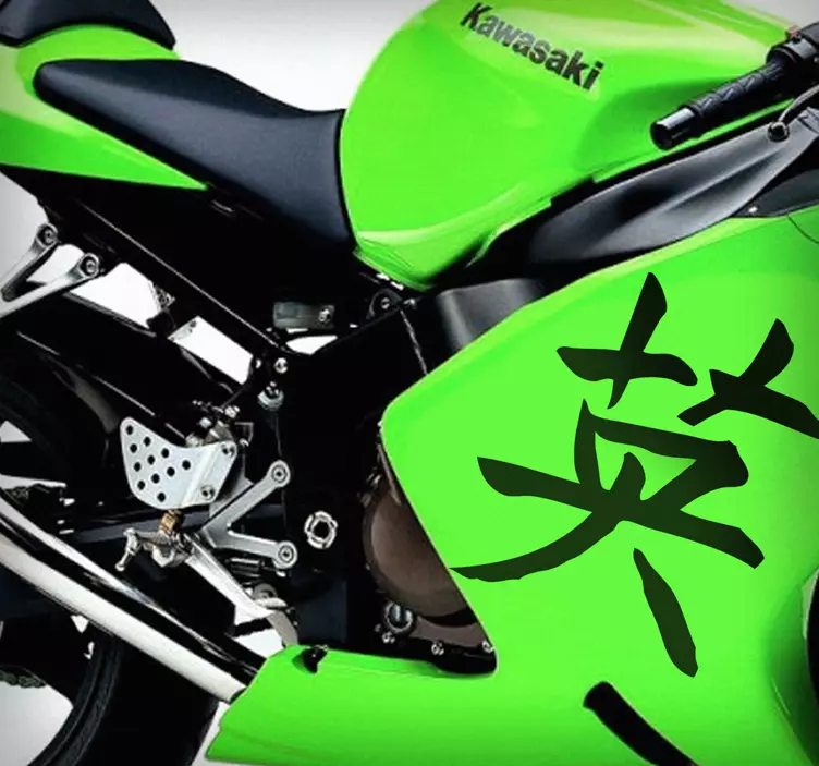 Motorrad Aufkleber orientalisches Zeichen - TenStickers