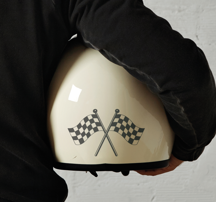 Motorrad Aufkleber rennflaggen-design - TenStickers