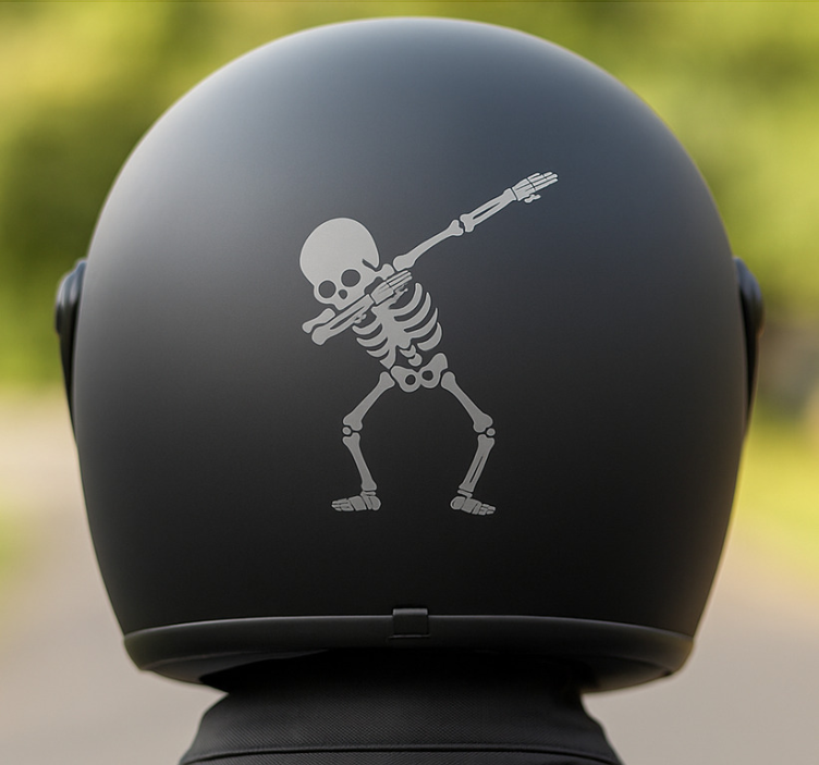 Motorrad Aufkleber skelett-dab-design - TenStickers