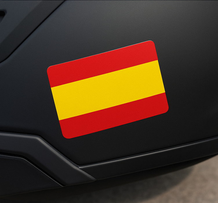 Motorrad aufkleber spanienflagge für helm - TenStickers