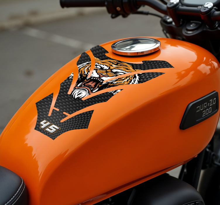 Motorrad Aufkleber tiger - TenStickers
