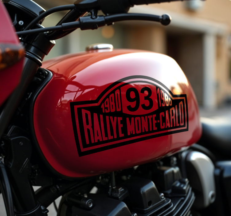 Motorrad Folie rallyenummer monte carlo - TenStickers