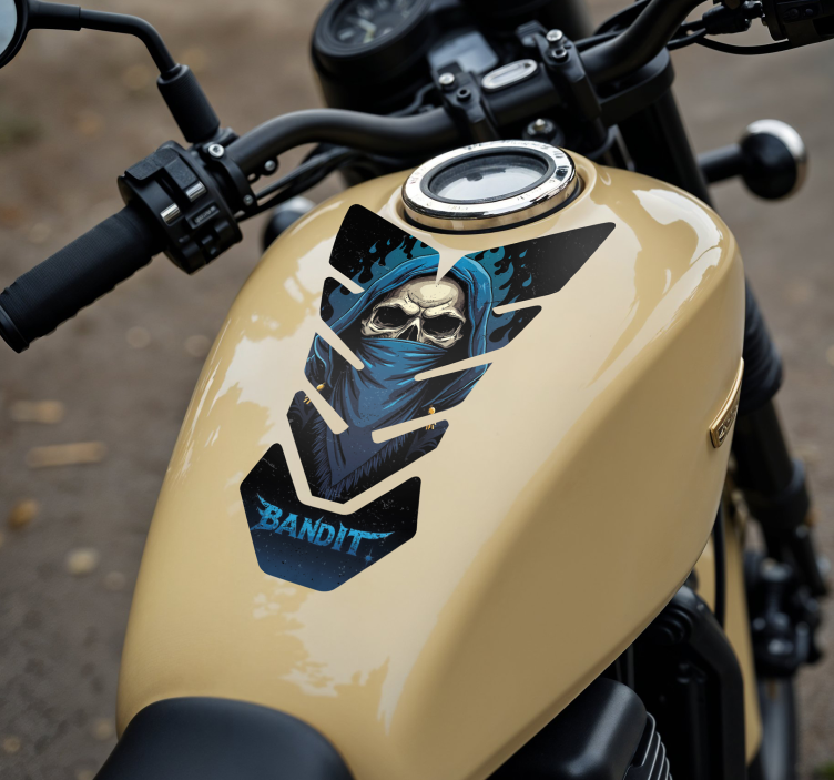 Motorrad Folie totenkopfbandit - TenStickers