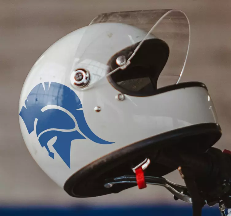 Motorrad Aufkleber spartanischer helm - TenStickers