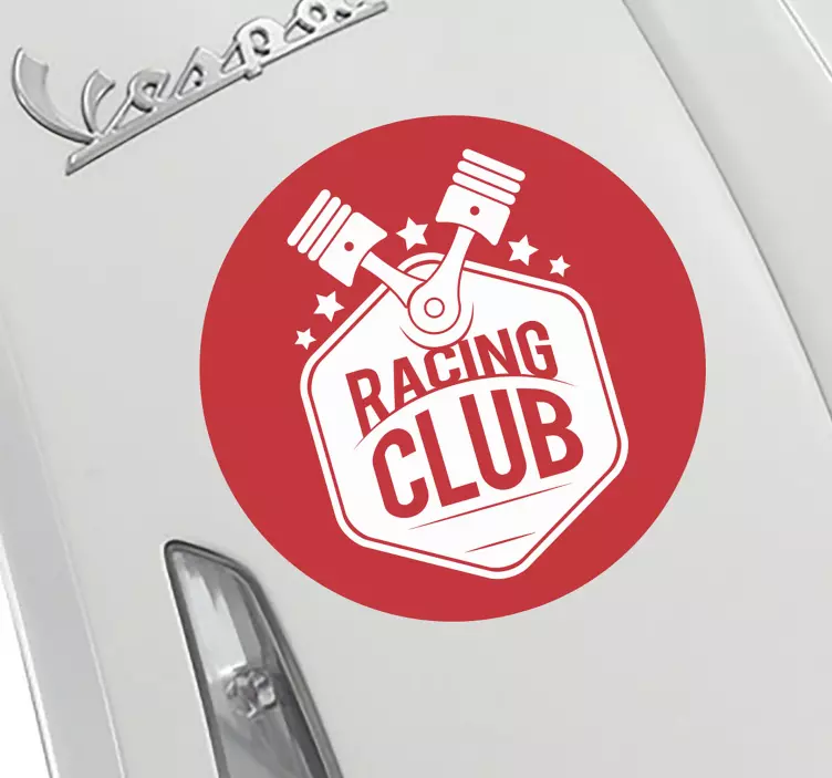 Motorsport personalisierte kolben sport aufkleber - TenStickers
