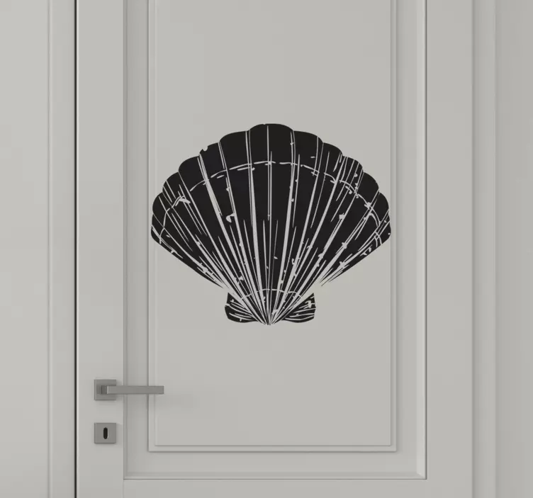 Shell mann und frau türaufkleber - TenStickers