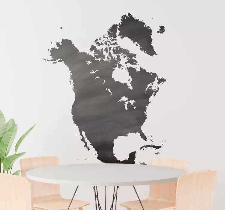 Nordamerika Tafelfolie - TenStickers