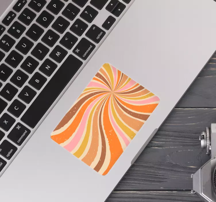 Laptop Aufkleber 70er trackpad - TenStickers