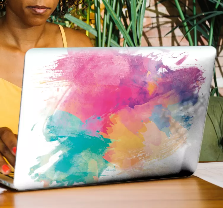 Laptop Aufkleber Aquarellhefte - TenStickers